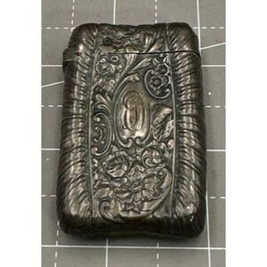 Vintage Gorham Vesta Sterling Silver Floral Match Safe Fully Hallmarked 1888